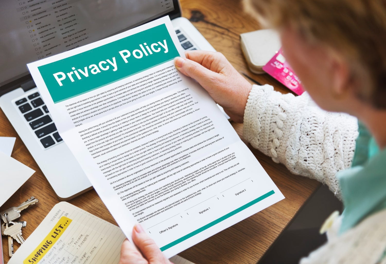حریم خصوصی و قوانین شفارش محصول